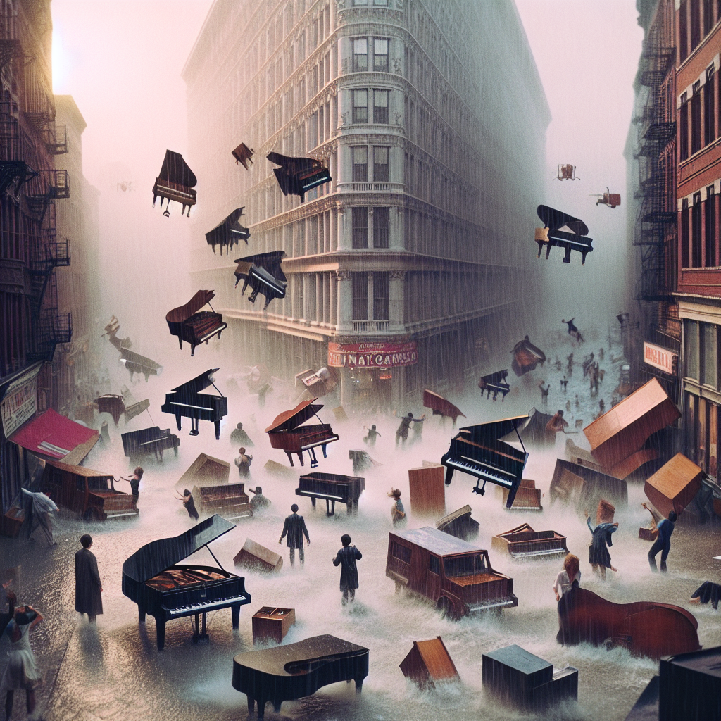 Une pluie de pianos sème la pagaille en ville : Do majeur catastrophe! - reveillematin.com